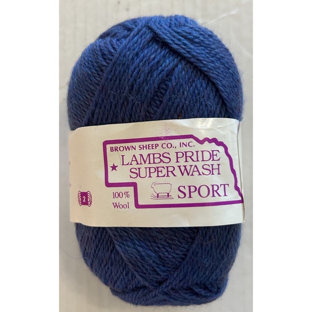 Browns Sheep Lambs Pride Super Wash Sport Weight Blaze Yarn Blue Ocean Sky SWS93